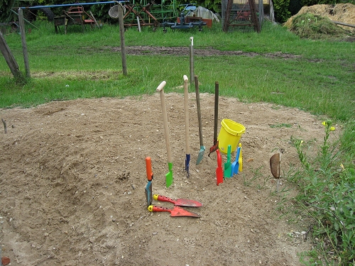 schepjes in het zand