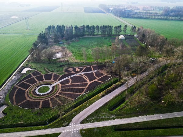 luchtfoto van de Tuin voor Zwaantje